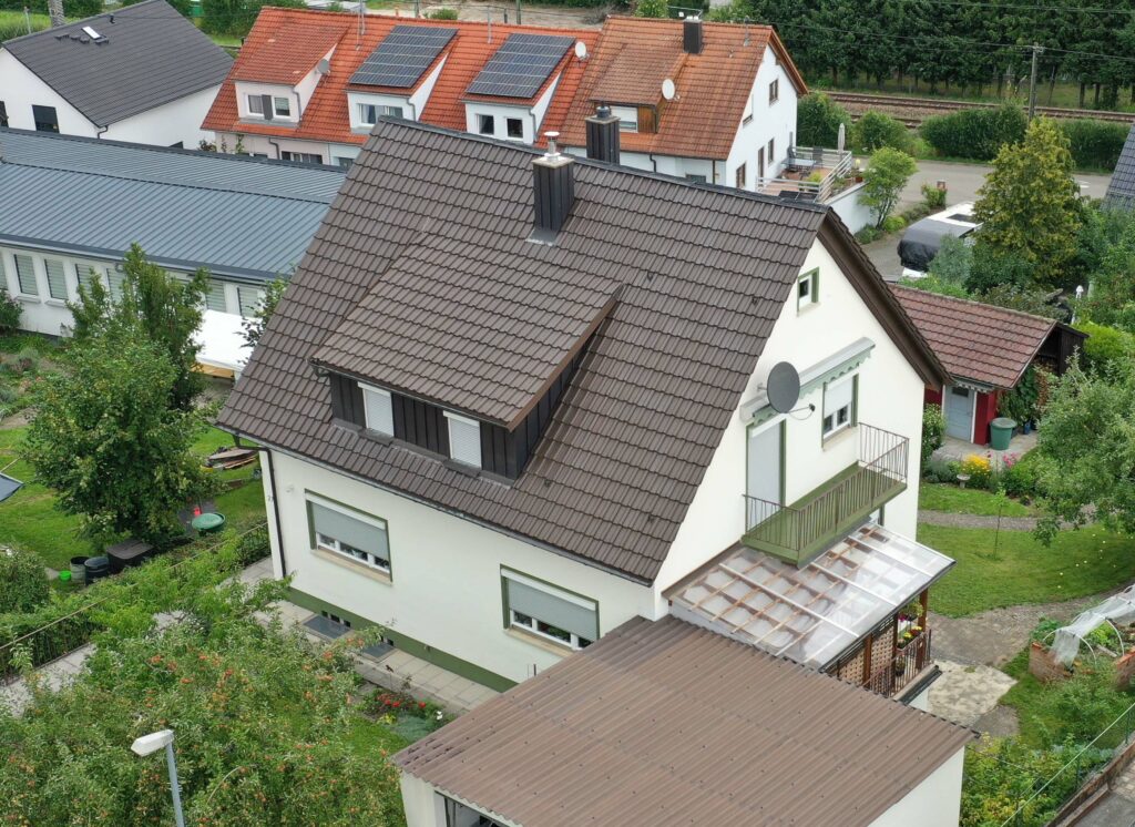 Dachfläche in Stuttgart vor der Installation der Photovoltaikanlage