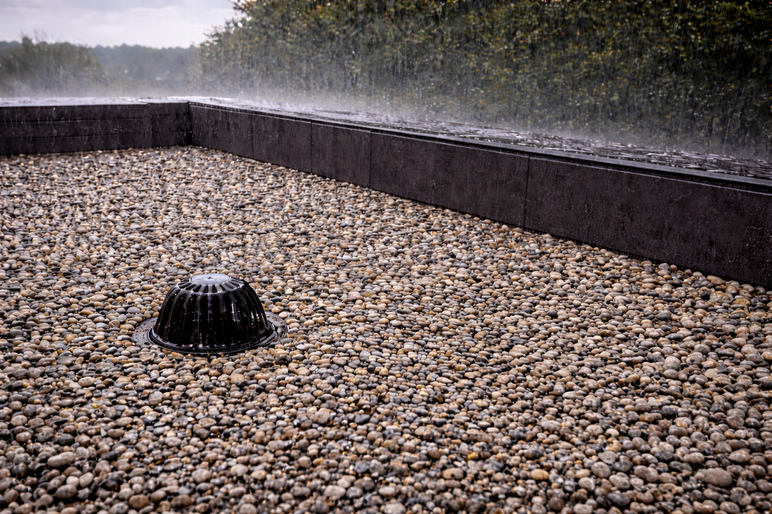 Entwässerung Flachdach: Dachablauf und Leitungsführung auf einem Flachdach