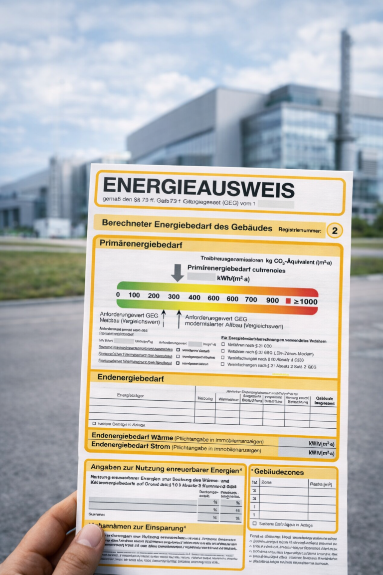 Energieausweis für Gewerbeimmobilien