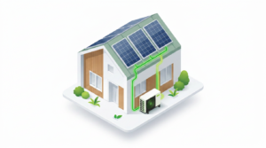 Effizienzhaus mit Wärmepumpe