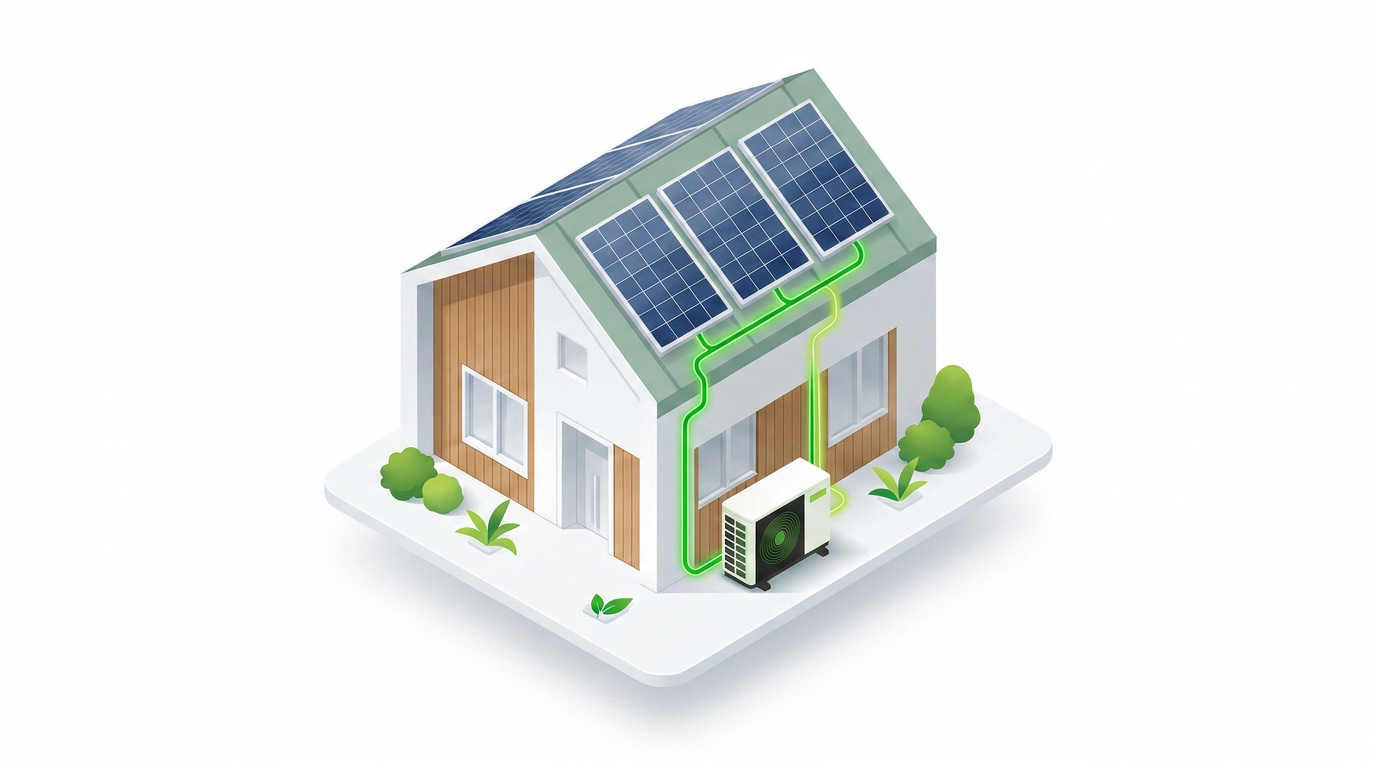 Effizienzhaus mit Wärmepumpe