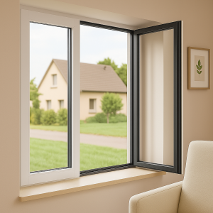 Eingebautes Aluminium-Kunststoff-Fenster