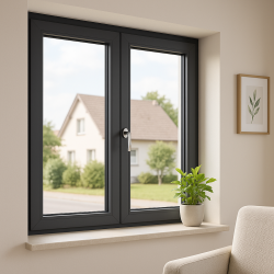 Aluminium Fenster eingebaut